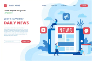 طراحی قالب سایت خبری با آرتاکد
